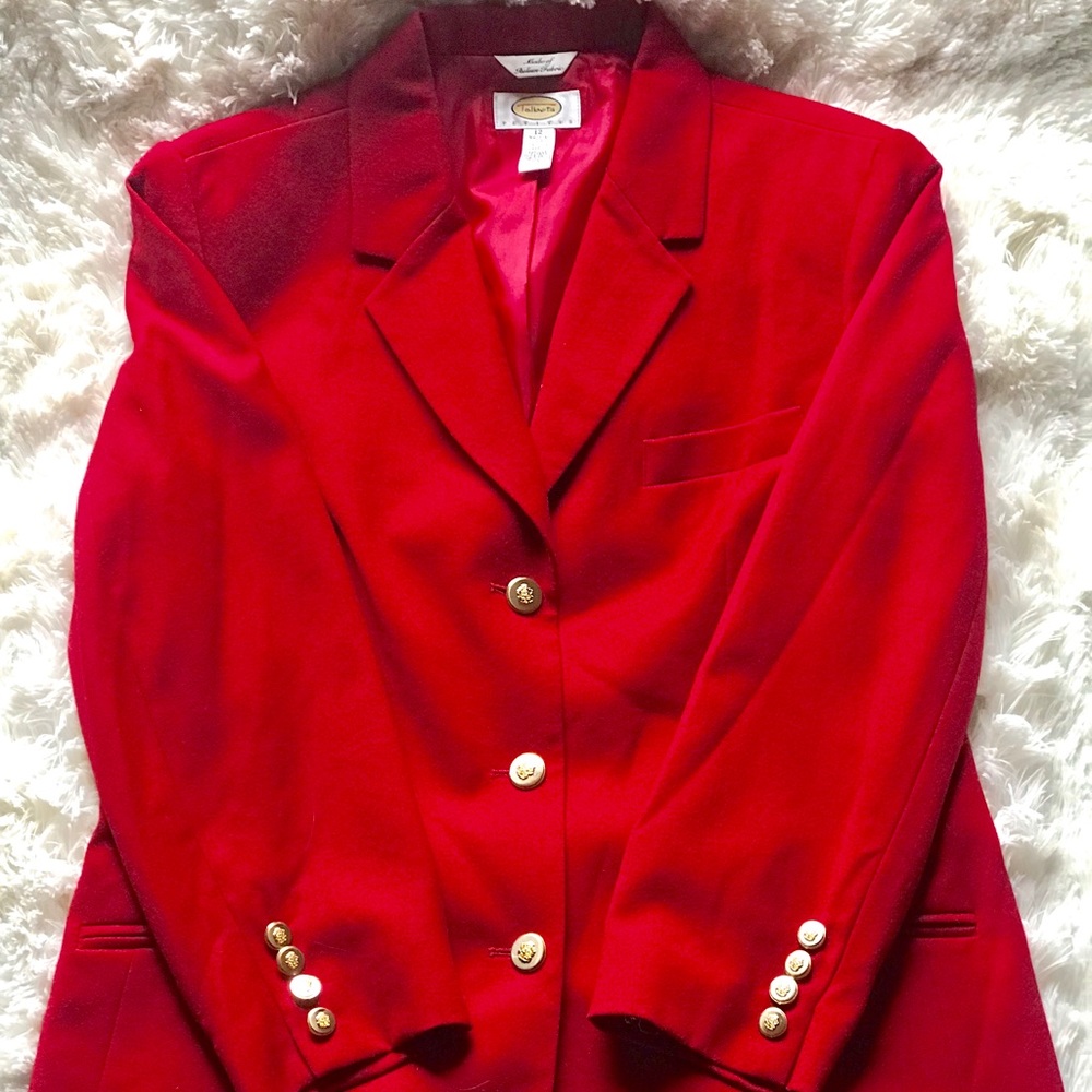 Red Talbots Vintage Blazer